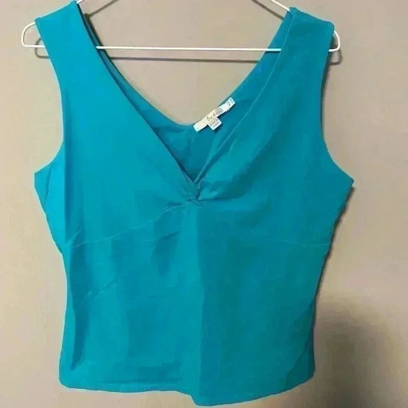 Boden Aqua Color Sleeveless Top Size 16 - Picture 1 of 3